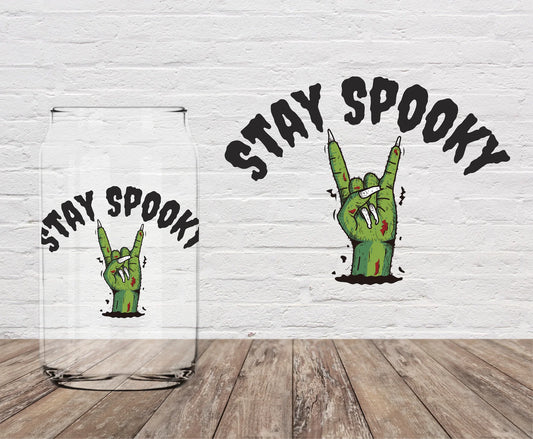 Stay Spooky & Rock On (Glass)